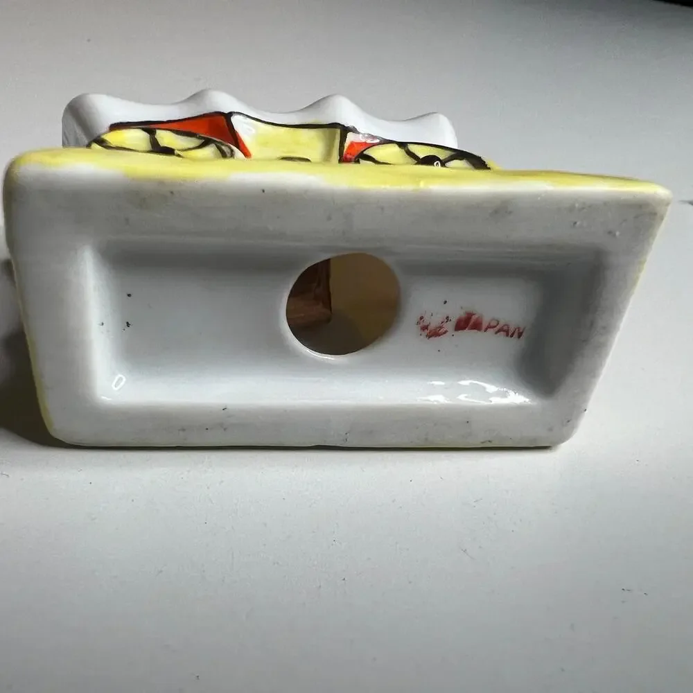 Vintage Yellow Covered Wagon Retro Western Salt &‎ Pepper Shaker Set Japan